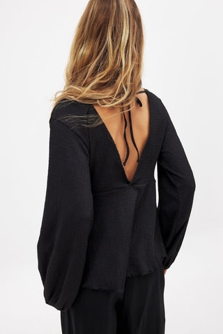 Blouse relaxed - Noir