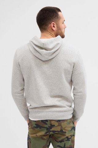 Sweat à capuche - Gris clair chiné