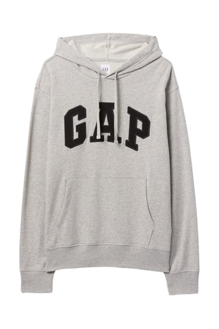Sweat à capuche - Gris clair chiné