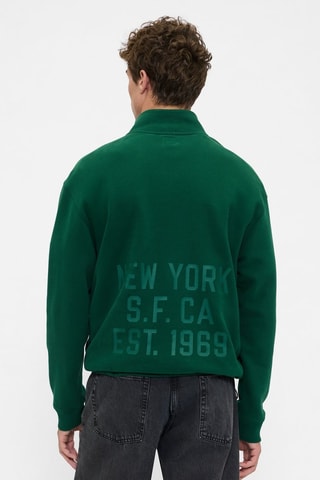 Sweat oversize polaire - Vert émeraude