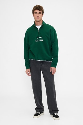 Sweat oversize polaire - Vert émeraude
