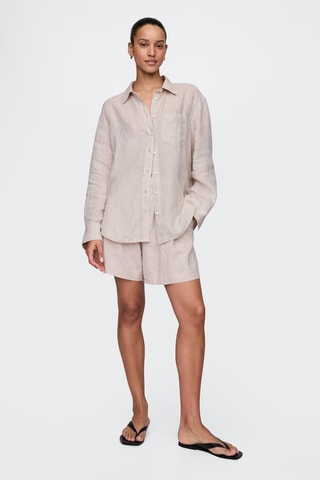 Linnen Short - Beige