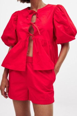 Short Hoge Taille - Rood
