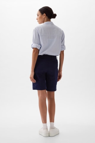 Bermuda slim fit - Marineblauw