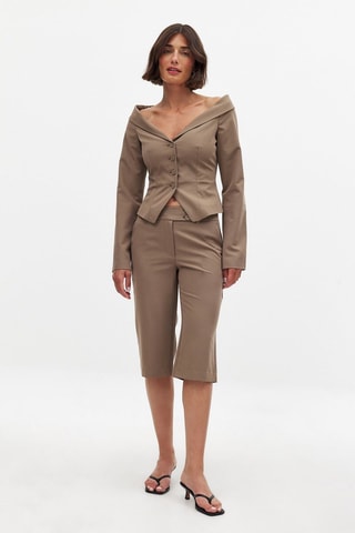 Pantaloni capri - Beige