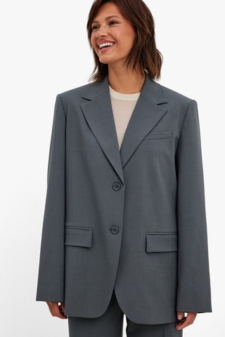 Oversized Blazer - Grijs