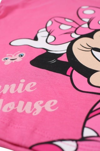 T-shirt et short Minnie Disney  - Blanc, noir et rose