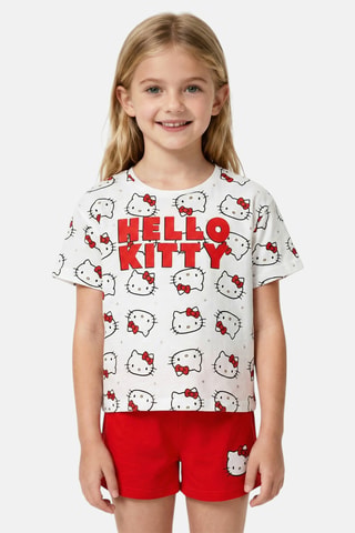 T-shirt et short Hello Kitty Sanrio - Rouge