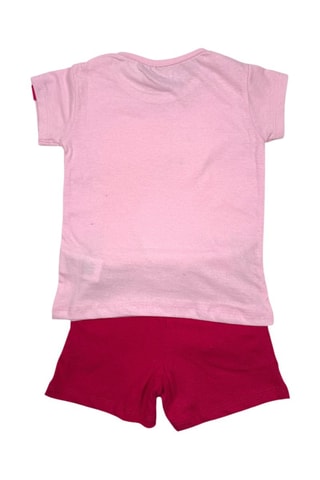 T-shirt et short Barbie - Blanc, beige et rose