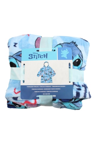 Poncho à capuche Stitch Lilo et Stitch Disney - Bleu