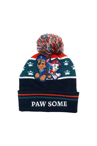 Bonnet à pompon Chase et Marcus Pat’ Patrouille  - Bleu