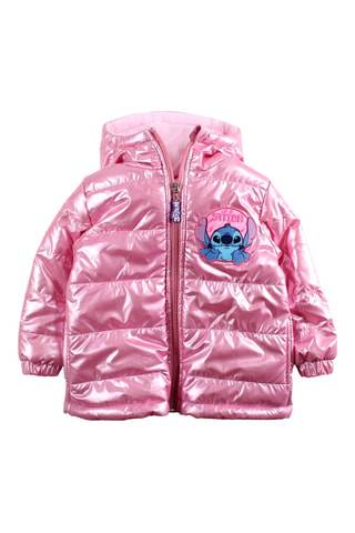 Doudoune à capuche Stitch Lilo & Stitch Disney  - Rose