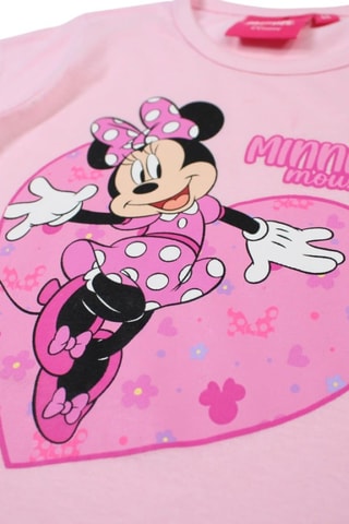T-shirt Minnie Disney - Rose - Blanc, noir et rose