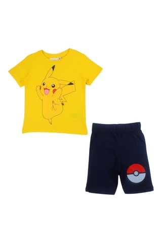 T-shirt et short Pikachu Pokémon - Jaune
