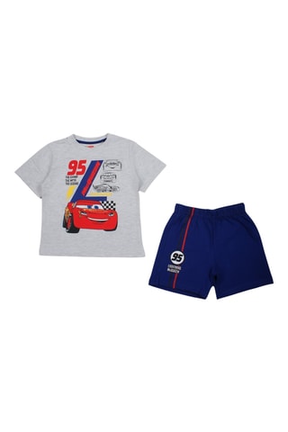 T-shirt et short Flash McQueen Cars Disney Pixar - Bleu marine