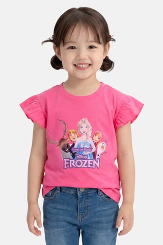 T-shirt La Reine des Neiges Disney - Rose