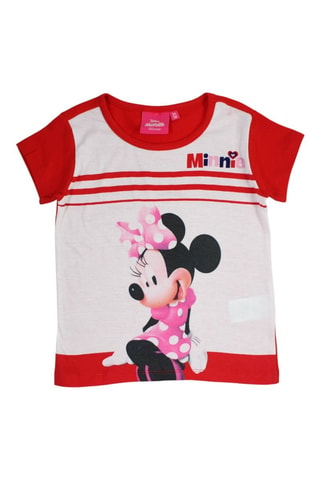 T-shirt et short Minnie Disney - Blanc, noir et rouge