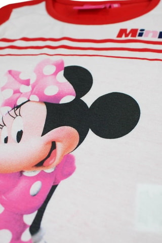 T-shirt et short Minnie Disney - Blanc, noir et rouge