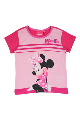 T-shirt et short Minnie Disney  - Blanc, noir et rose