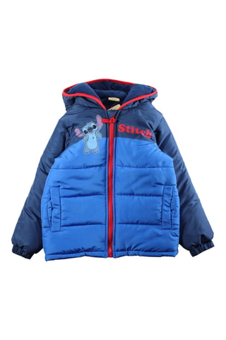 Doudoune matelassée à capuche Lilo et Stitch Disney - Bleu marine