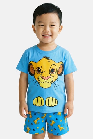 T-shirt et short Simba Le Roi Lion Disney - Bleu