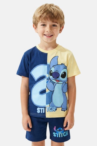 T-shirt et short Stitch Lilo & Stitch Disney - Bleu marine