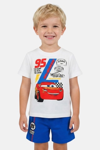 T-shirt et short Flash McQueen Cars Disney Pixar - Bleu