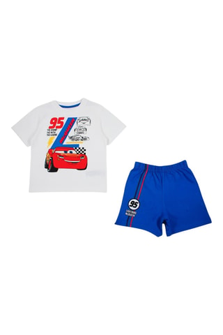 T-shirt et short Flash McQueen Cars Disney Pixar - Bleu