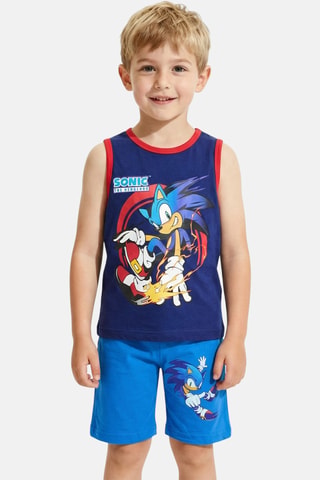 Débardeur et short Sonic - Bleu