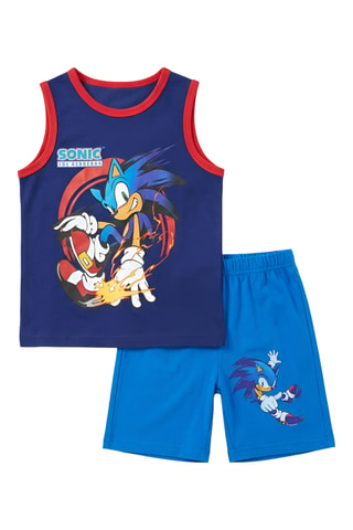 Débardeur et short Sonic - Bleu