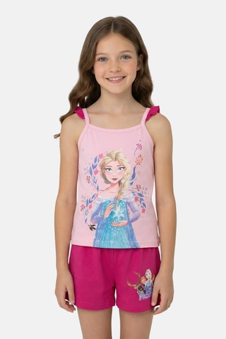 Débardeur et short Elsa La Reine des Neiges - Rose