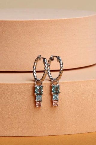 Boucles d'oreilles - Argent et zircons