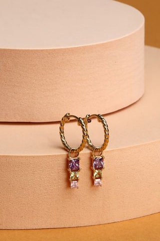 Boucles d'oreilles - Argent et zircons