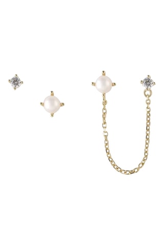 Puces - Argent et perles de culture d'eau douce