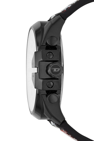 Montre à quartz en nylon et silicone - Chronographe - Noir et blanc