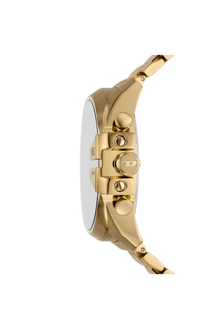 Montre à quartz en acier - Chronographe - Doré