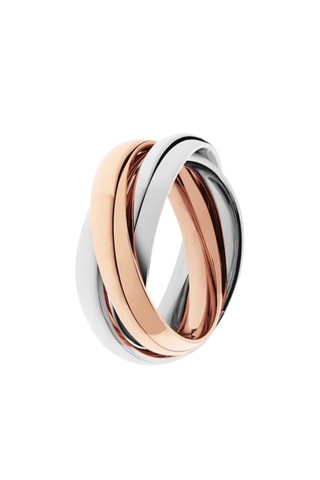 Bague - Argenté et doré rose