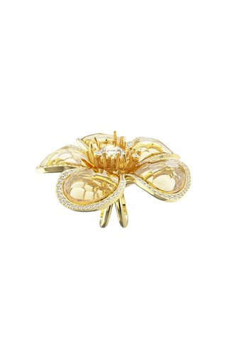 Bague ornée de cristaux Swarovksi Florere - Doré