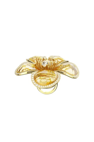 Bague ornée de cristaux Swarovksi Florere - Doré