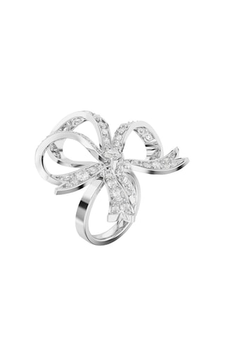 Bague ornée de cristaux Swarovksi Volta - Blanc