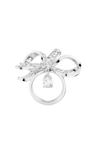 Bague ornée de cristaux Swarovksi Volta - Blanc