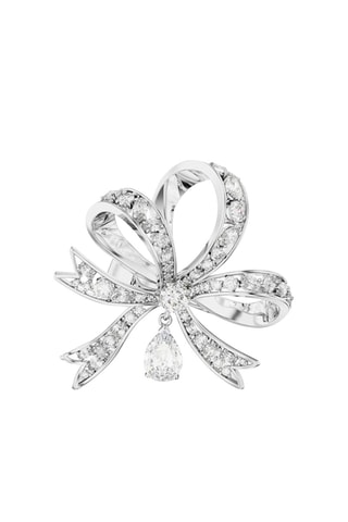 Bague ornée de cristaux Swarovksi Volta - Blanc