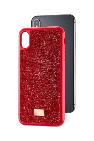 Coque iPhone X Max Glam Rock - Rouge