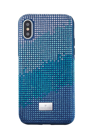 Coque iPhone X/XS Crystalgram - Bleu