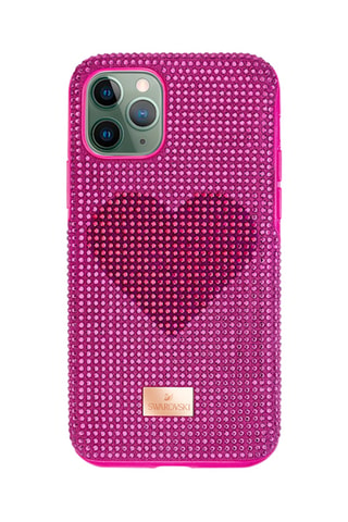 Coque iPhone 11 Pro Crystalgram Heart - Rose