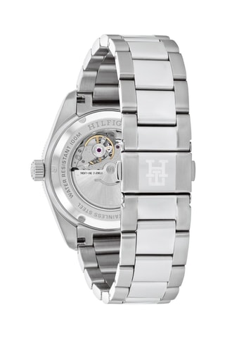 Montre automatique en acier - Argenté et bordeaux