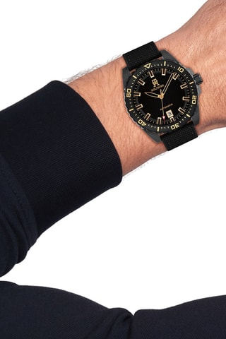 Montre automatique en silicone - Noir