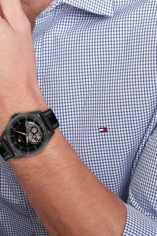 Montre automatique en cuir - Noir