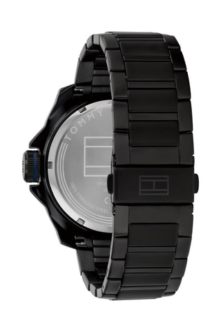 Montre à quartz en acier - Noir