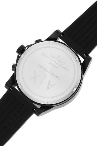 Montre à quartz en silicone - Chronographe - Noir